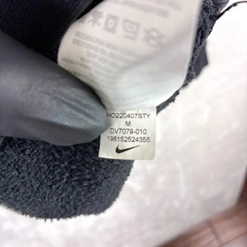 Nike Hoodie Womens M Black Center Swoosh Phoenix Fleece Oversized Travis Scott